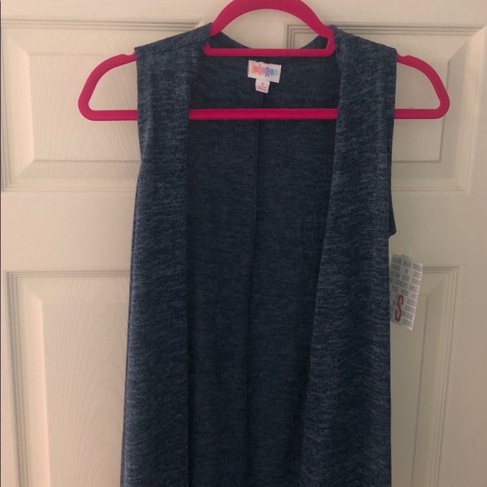 Medium blue/heathered sweater material Joy
